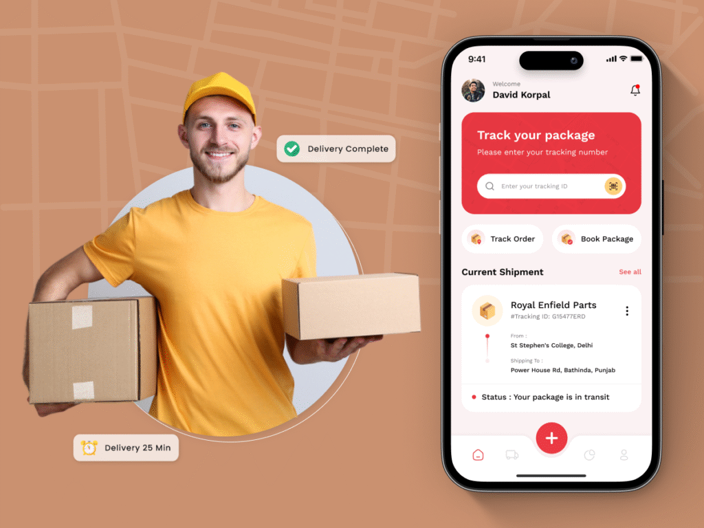 courier delivery app